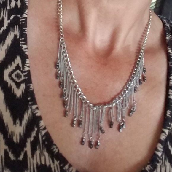 Beaded Dangle Necklace - Picture 3 of 7